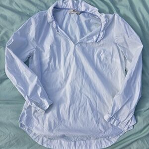Vineyard Vines White and Blue Striped Top